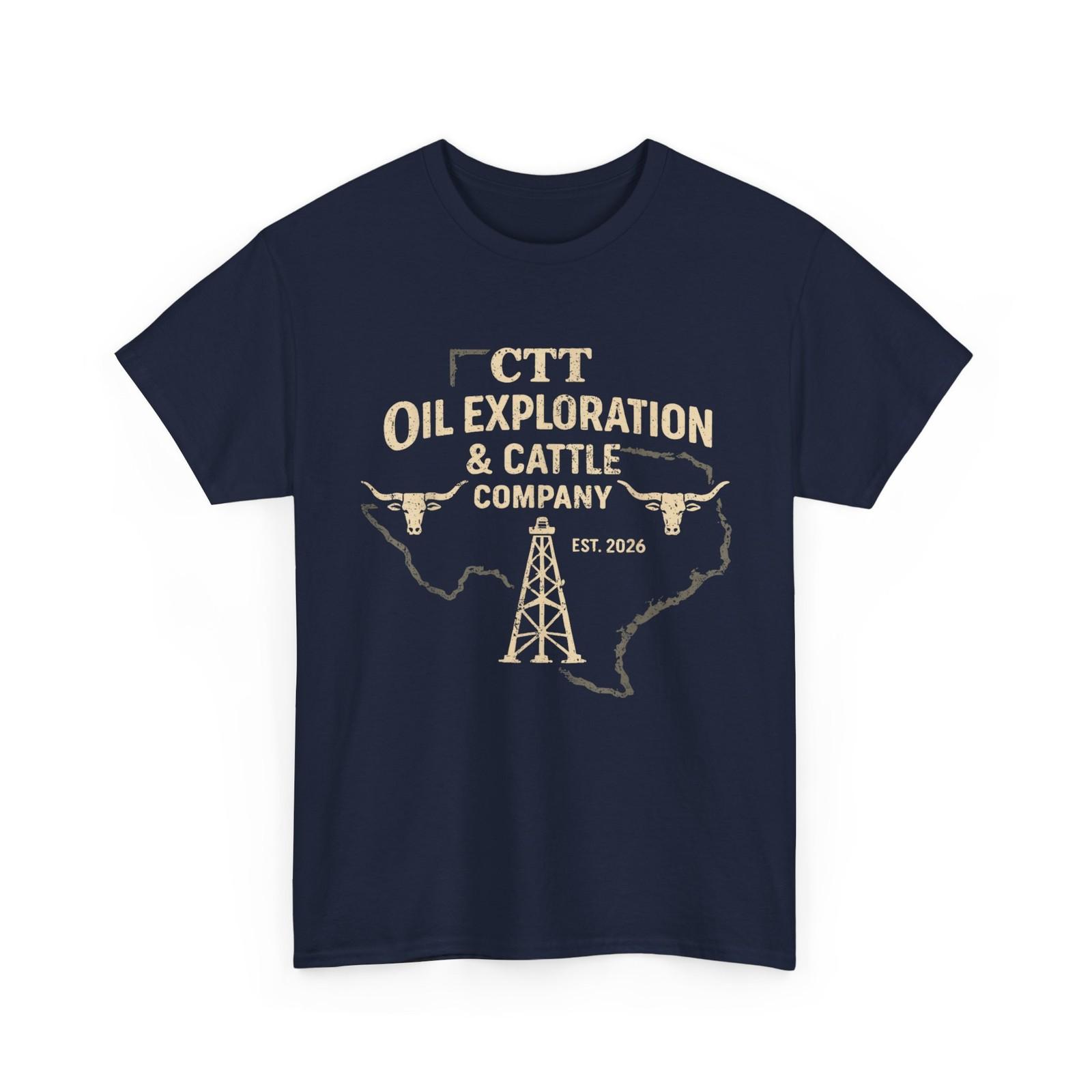 CTT Oil Exploration Cattle Company Texas T-Shirt L