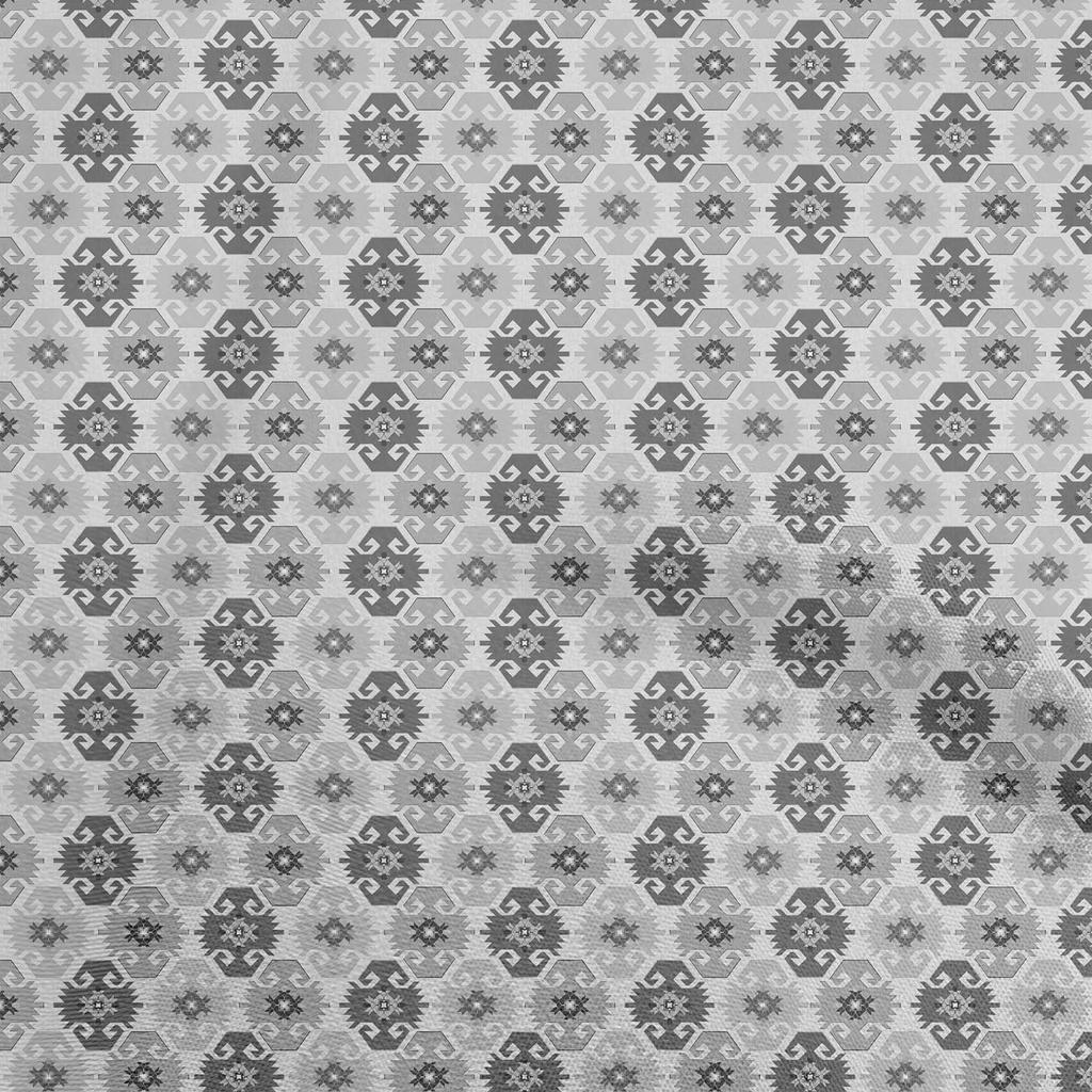 oneOone Cotton Flex Light Beige Fabric Asian Kilim Sewing Craft Projects Fabric Prints By Yard 40 Inch