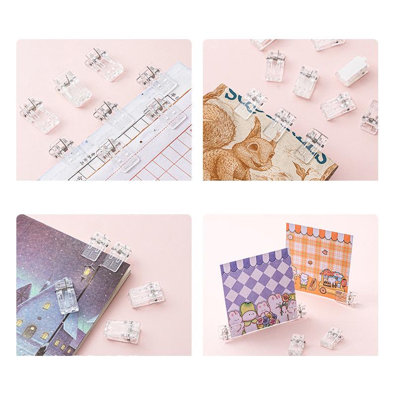 20Pcs Self-Adhesive Clips Plastic Clear Wall Clips Sticky Hanging Photo Clips Poster Clips For Office Home Poster Photo