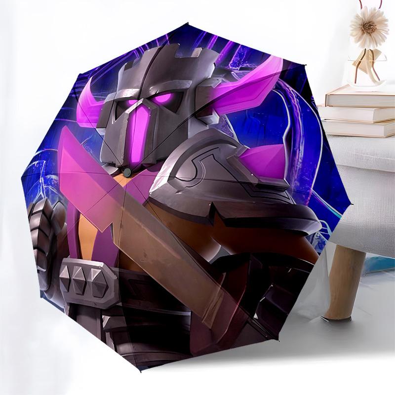Clash of Clans Automatic Opening and Closing, 8 Rib Structure Portable Umbrella, Suitable for Men and Women In All Seasons  Perfect Gift for