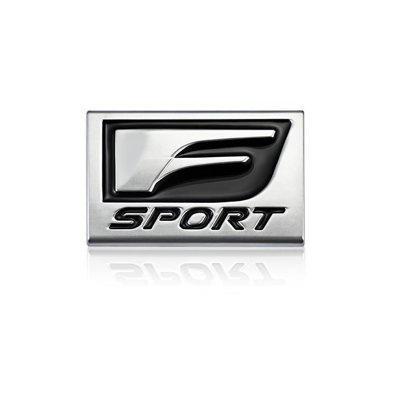 3D Metal F SPORT Logo Rear Trunk Badge Sticker Accessories For Lexus Fsport Plug-in Hybrid ES UX 300e GS GX LBX NX RX 350h 450h
