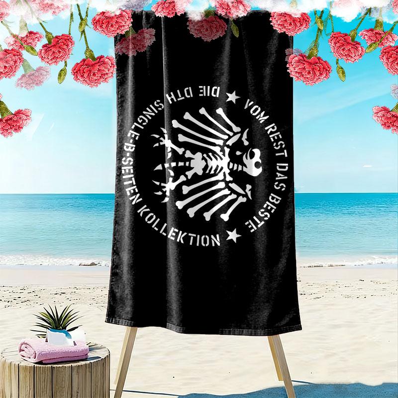 Die Toten Hosen Print Beach Towel, Large Soft Quick Dry Towel for Beach Camping Swimming