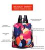 2024 Damen Rucksack im koreanischen Stil: Vielseitiges Oxford-Gewebe Anti-Diebstahl-Design mit Anhänger
