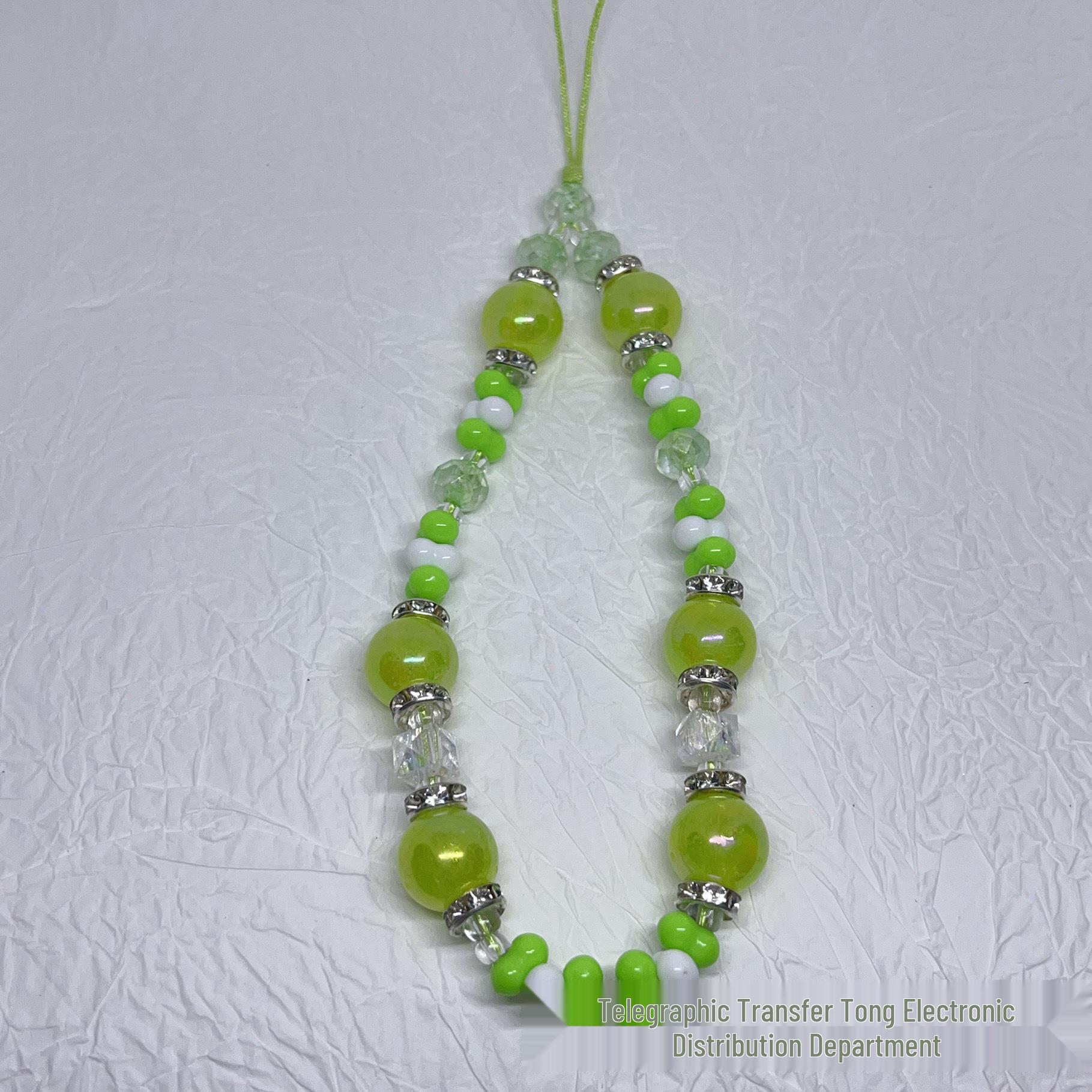 Sweet Acrylic Bead Mobile Phone Charm and Key Lanyard