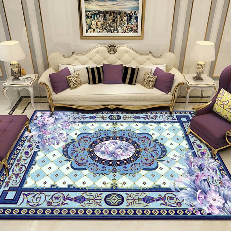 New Chinese Carpet Living Room Coffee Table Sofa Large Area Cushion Bedroom Study Bed Non-slip Blanket Modern Rectangular Carpet