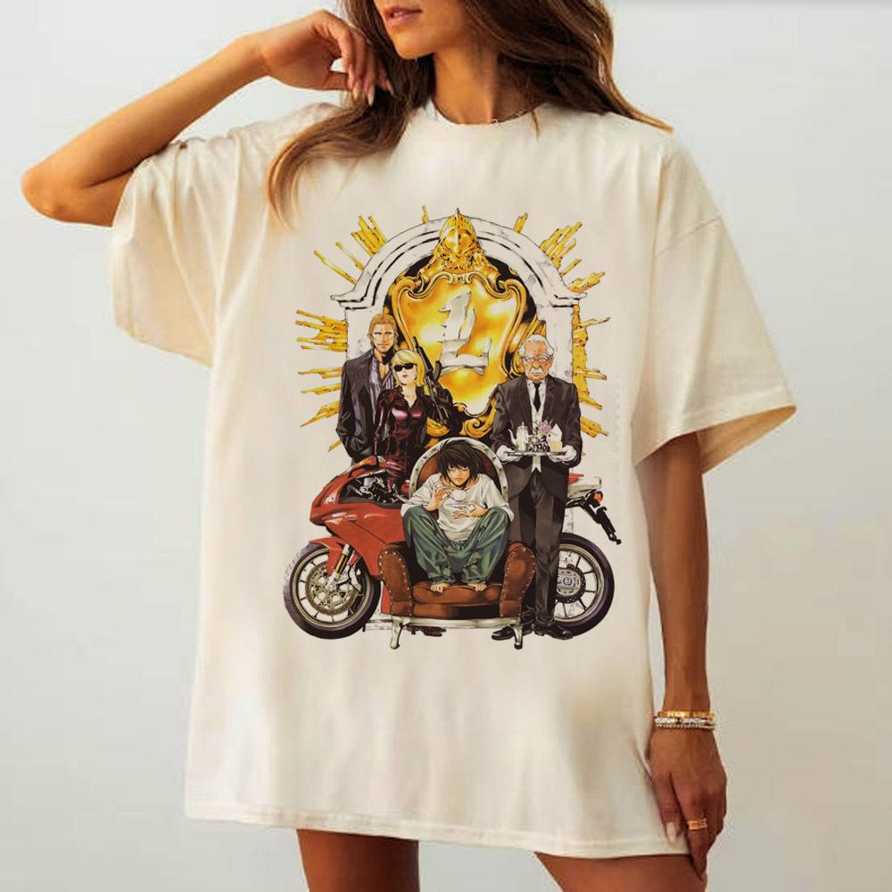 Death Note Shirt Female Comfortable Punk 80s Colorful Retro Gothic Tshirt Retro Classic Digital Women 2000s Kawaii