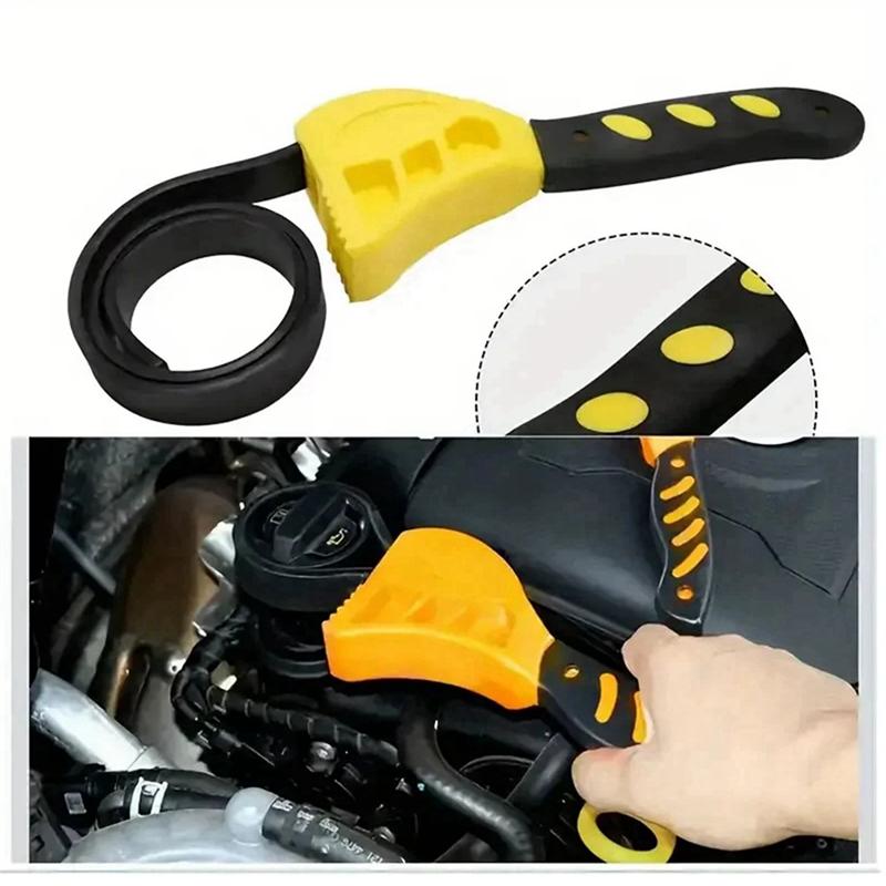 AB34-3Pcs Multifunctional Belt Wrench Wrench Bottle Opener Auto Repair Filter Dual-Purpose Wrench