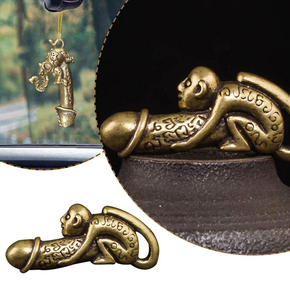 Pendentif Porte-clés Testicule Masculin En Silicone - Accessoire Humoristique Et Fantaisiste - Pour Voiture, Sac, Enterrement De Vie De Garçon