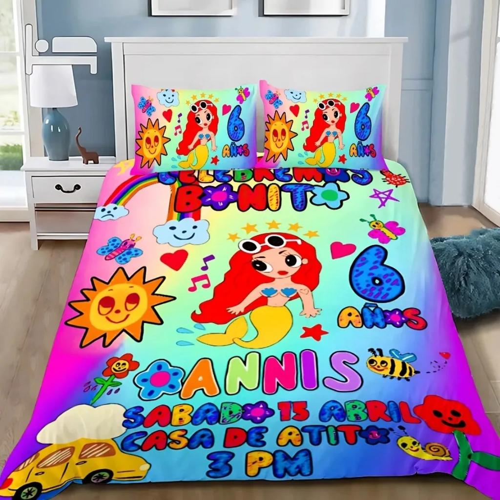 Sexy Karol G Bettbezug Kissenbezug Neues Album Manana Bettwäsche-Set Sänger Ganzjahres-Bettdecke Teenager Einzelbett Doppelbett Queen King