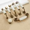 NAIERDI Bronze Creamic Cabinet Handles Knobs Drawer Pulls Kitchen Door Handles Furniture Handle Cabinet Door Furniture Hardware