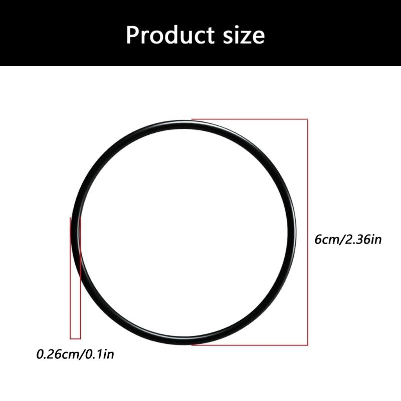 Pack of Swimming Pool Bulkhead O Rings Replacement Set 60mm Diameter Elastic Rubber Seal O Rings For Easy Installation