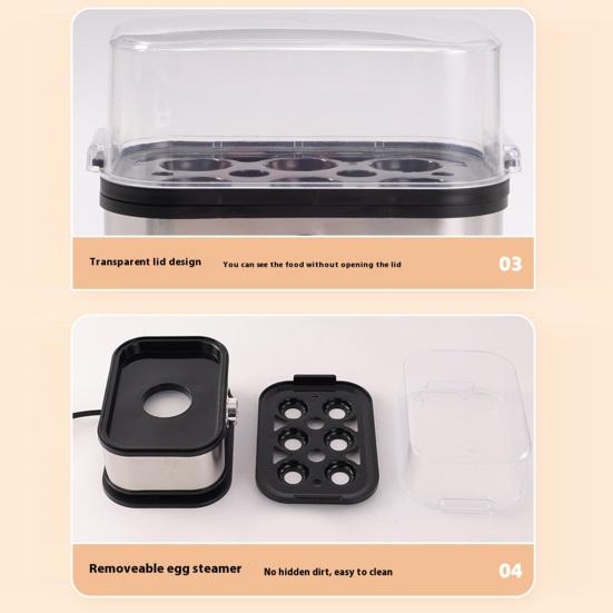 Electric Egg Cooker Omelet Maker with Auto Shut-Off Large Capacity