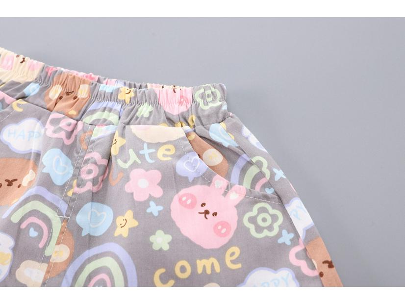 Korean-Style Summer Floral Vest & Shorts Set for Girls (0-4 Years)