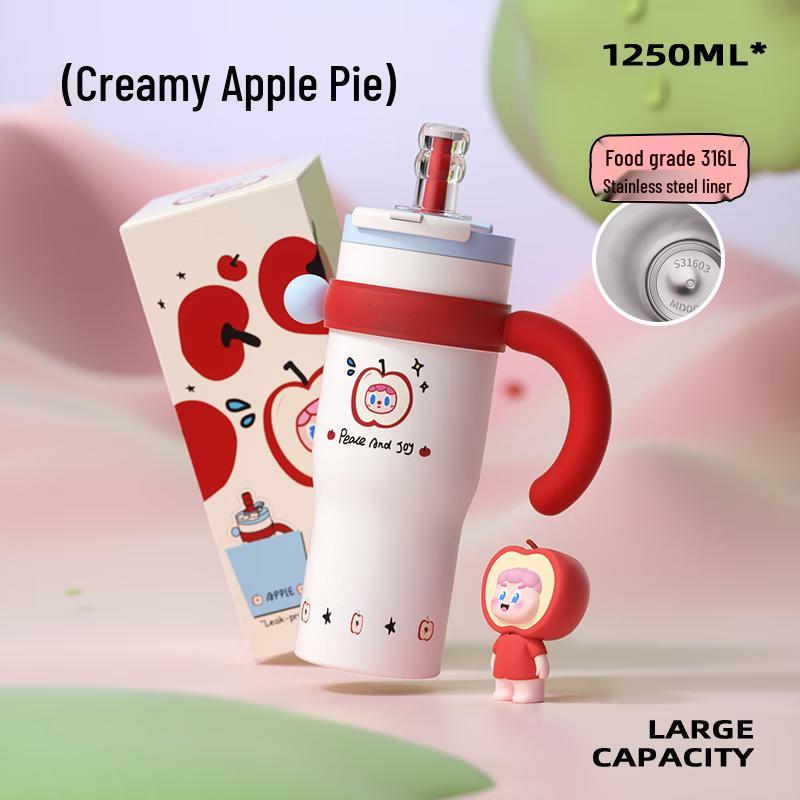 Huabansen Large Capacity Insulated Desk Mug with Handle