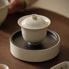Hand-made Porcelain Gai Wan Tea Set Hand-made Porcelain Tea Cup For Brew Loose Oolong/Puerh Tea