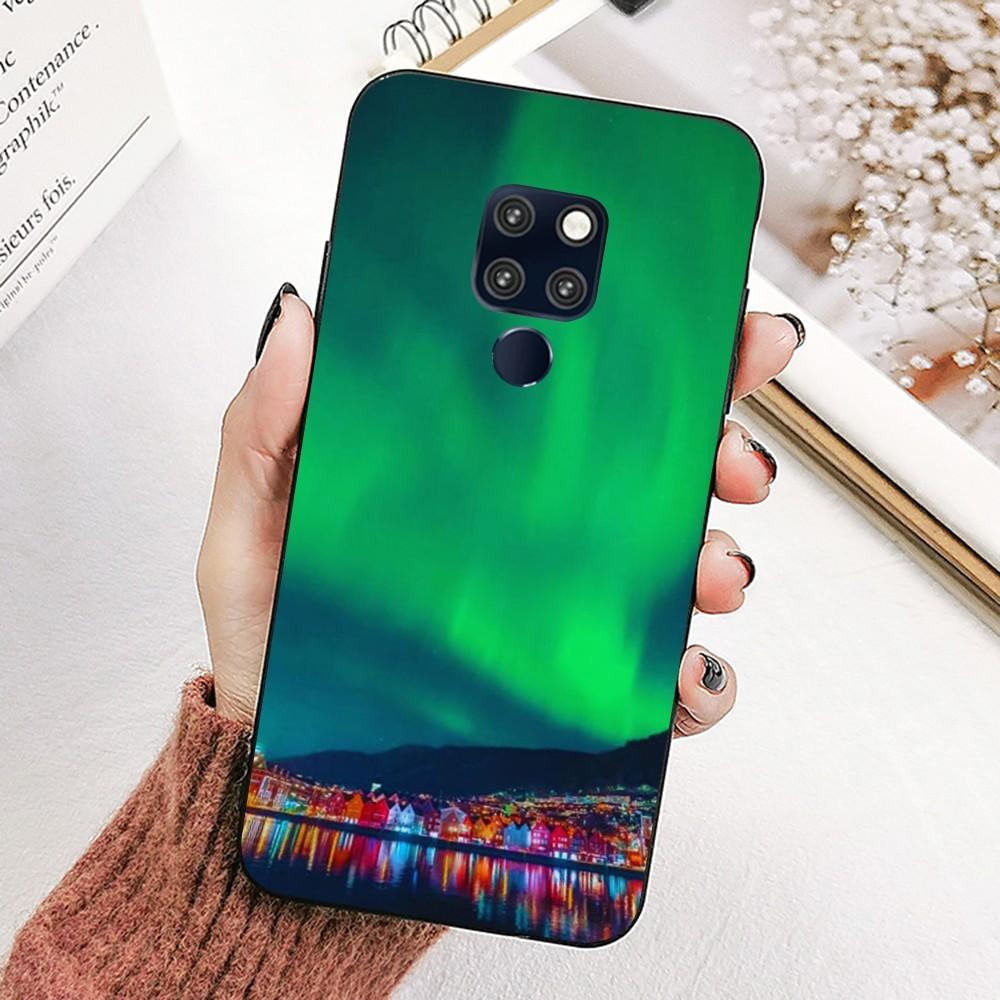 Beautiful Northern Lights Phone Case For Huawei Mate 10 20 30 40 50 Lite Pro Nova 3 3i 5 6 SE 7 Pro 7SE