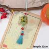 1Pcs Chinese New Year 2027 Goat Hanging Ornaments Gold Lucky Design Red Tassels For Spring Festival Home Wall Decor