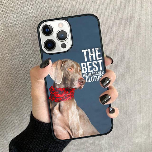 Weimaraner Dog Phone Case For iPhone 17 Air 16 15 14 Plus 12 13 Pro Max Soft Bumper Shell Cover Coque