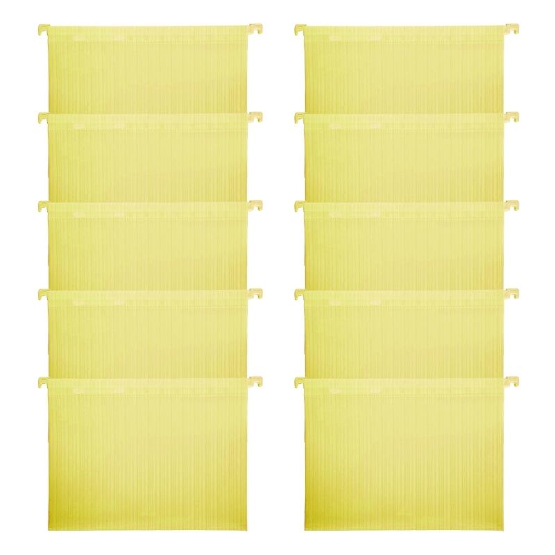 10Pcs Filing Cabinet Suspension Files with Tabs, Document Bag File Storage Bag for Office File Document Organization