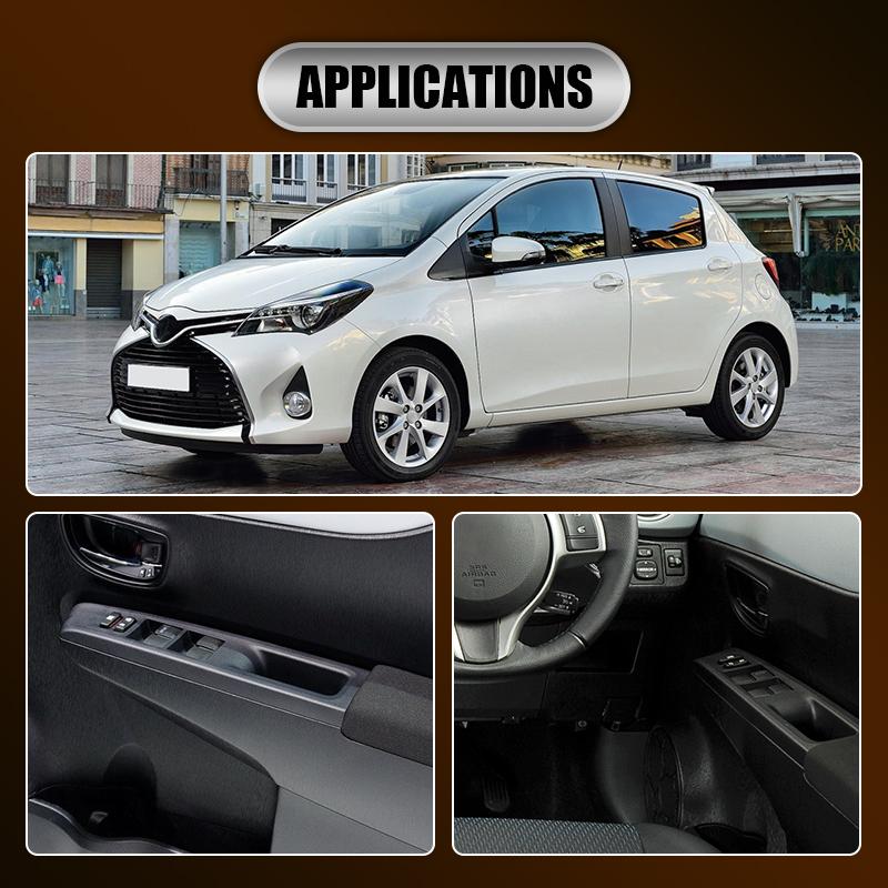 Car Interior Front Armrest Upper Window Switch Panel For Toyota Vitz 2010-2014 74232-52570-C0  74231-52630-C0 Right Hand Driver