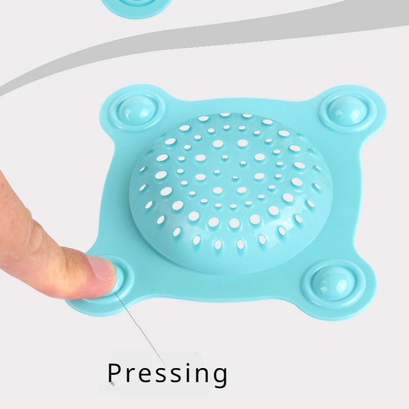Press The Floor To Leak Water, Drain The Sewer, Prevent Insects and Deodorize The Floor Drain Cover, The Toilet Silicone Washbasin Sucker.
