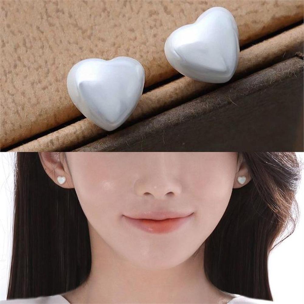 [Onm] Onm 14K Daily Nuclear Pearl Heart Gold Earrings (9592719)