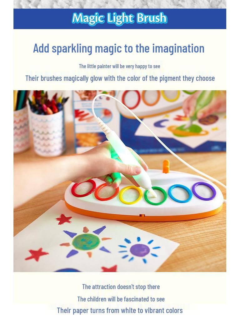 Crayola Magic Reveal Glow Painting Set with Magic Pen (75-7130)