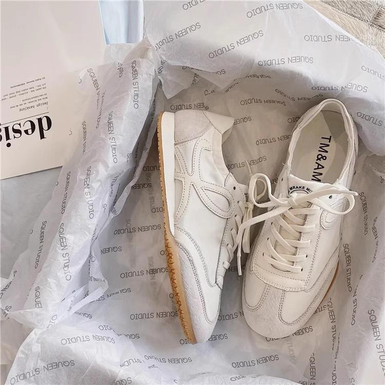 

Ah Gan женские кроссовки Форрест Гамп 2025 новые маленькие белые кроссовки нишевые на плоской подошве повседневные дышащие модные спортивные кроссовки 40