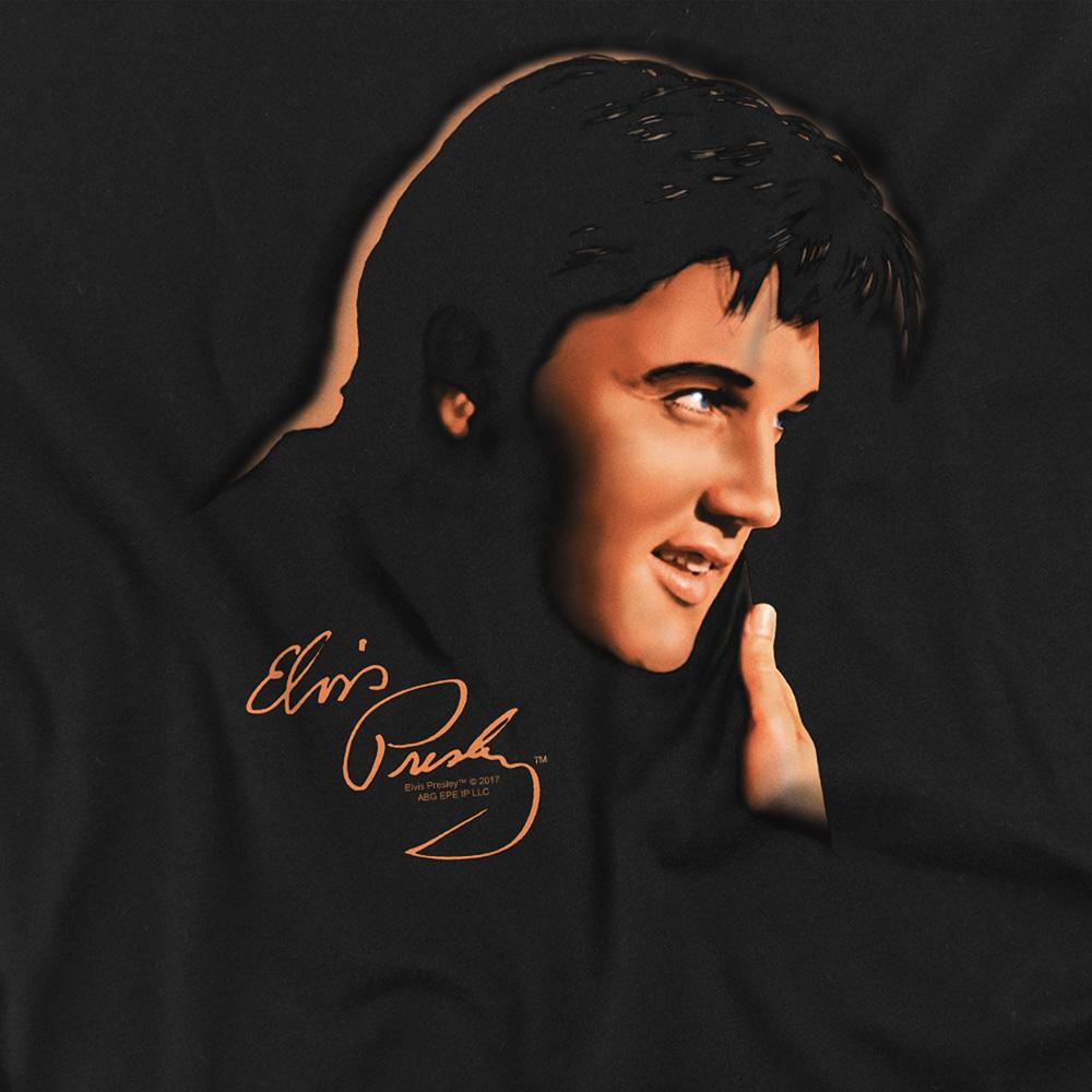 Elvis Presley Unisex Erwachsenen Warmes Porträt T-Shirt