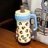 Portable Large Capacity and High Aesthetic 316 Insulated Cup for Girls, Straw Cup, Ice Cream Cup, Men's Tea Water Separation Cup
