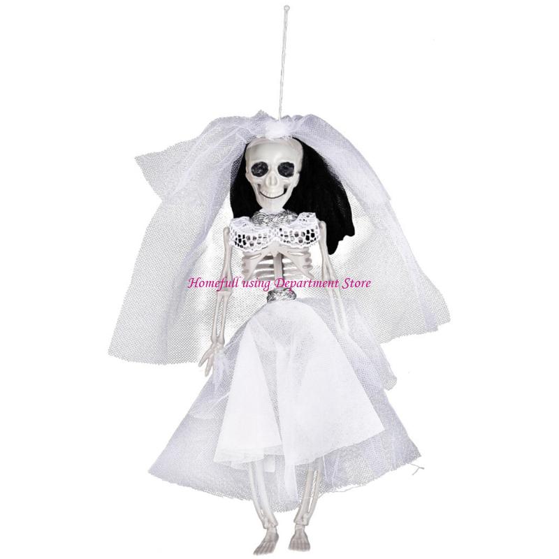 

30cm Realistic Skeleton Halloween Decorations For Party Centerpieces Display