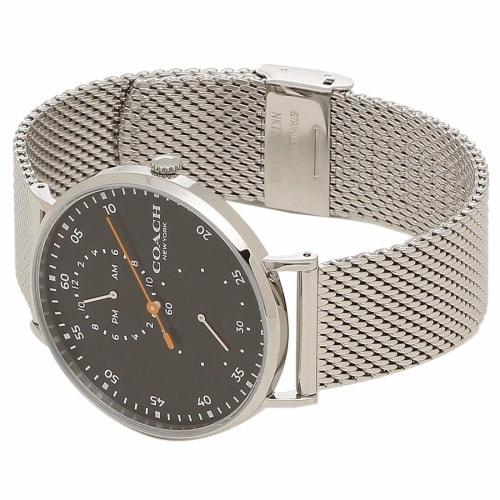Coach Men's CHARLES 41MM Watch, 14602477, Black and Silver