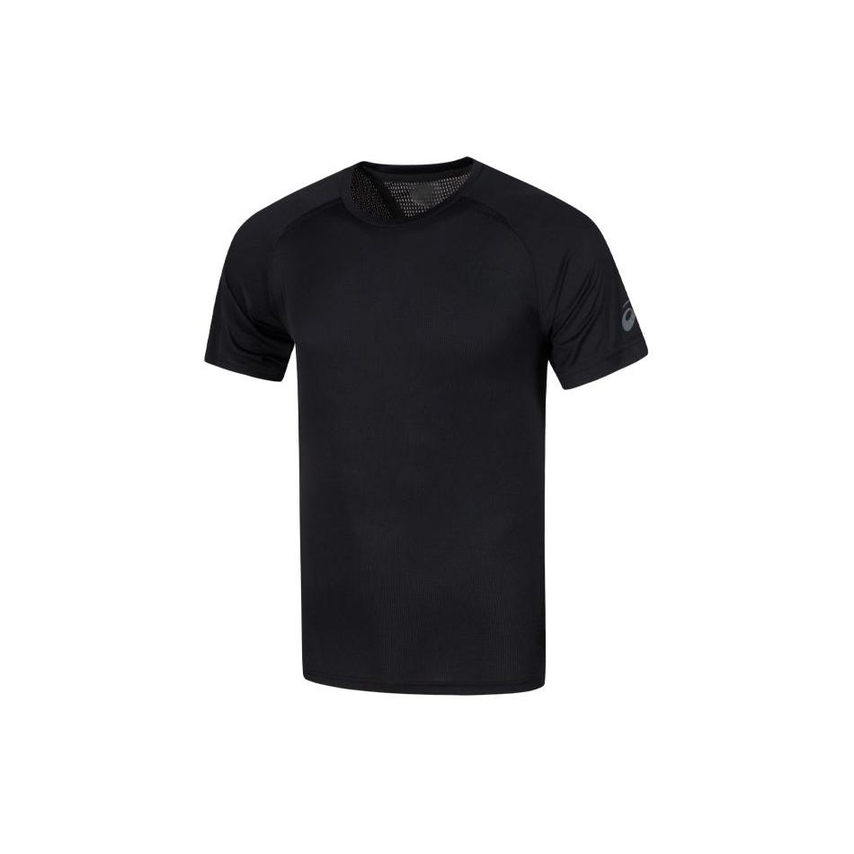 Asics Breathable Quick-Dry Sports Short Sleeve T-Shirt Men Tops Black 2031E301-001