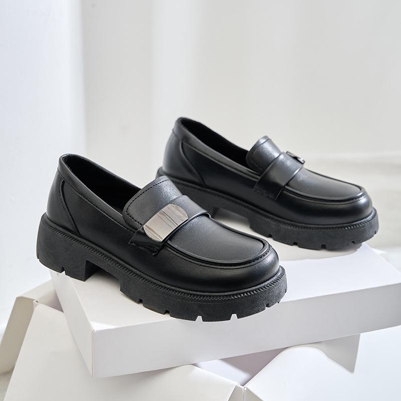 British style spring new lazy mid-heel casual shoes