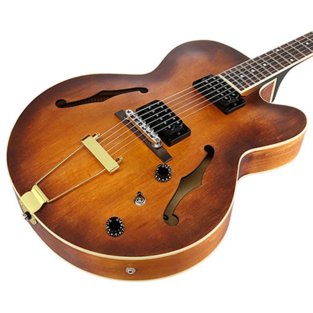 1pcs  Hollow Half Hollow 6 string Guitar tail piece bridge Guitar parts accessories