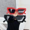 Retro štvorcové módne slnečné okuliare dámske pánske vintage štýl ležérne trendy malé dámske pánske