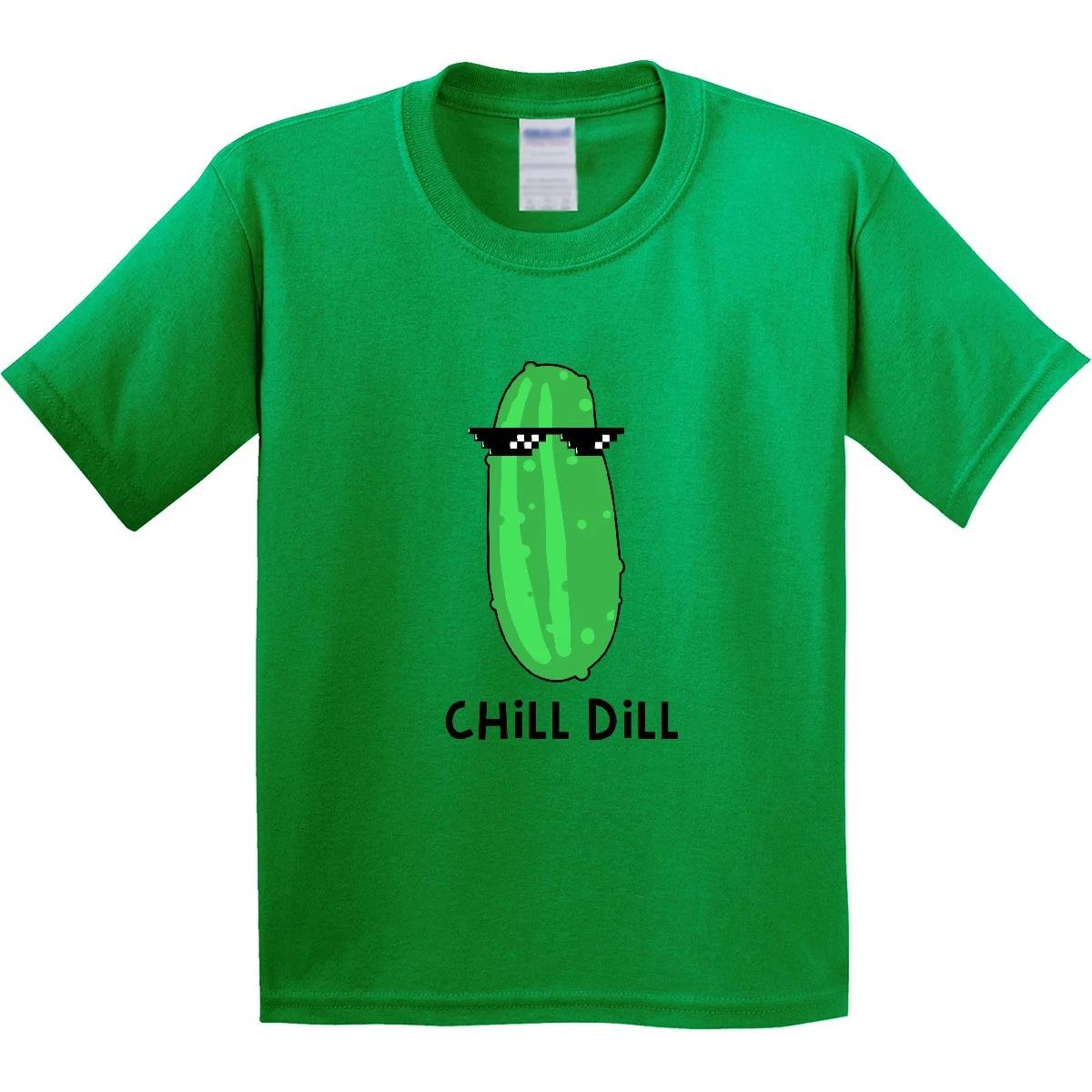 Inktastic Chill Dill Youth T-Shirt Food Humor Bread Butter Funny Pun Lit Meme 120