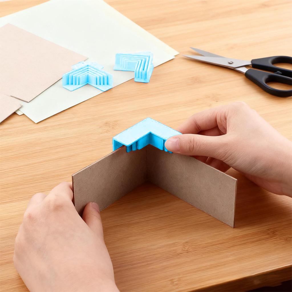 Box Corner Guides  Corner Holding Tool 6Pcs Guides Right Angle Clamp Tool for Positioning Craft Bookbinding Papers Card Gluing M