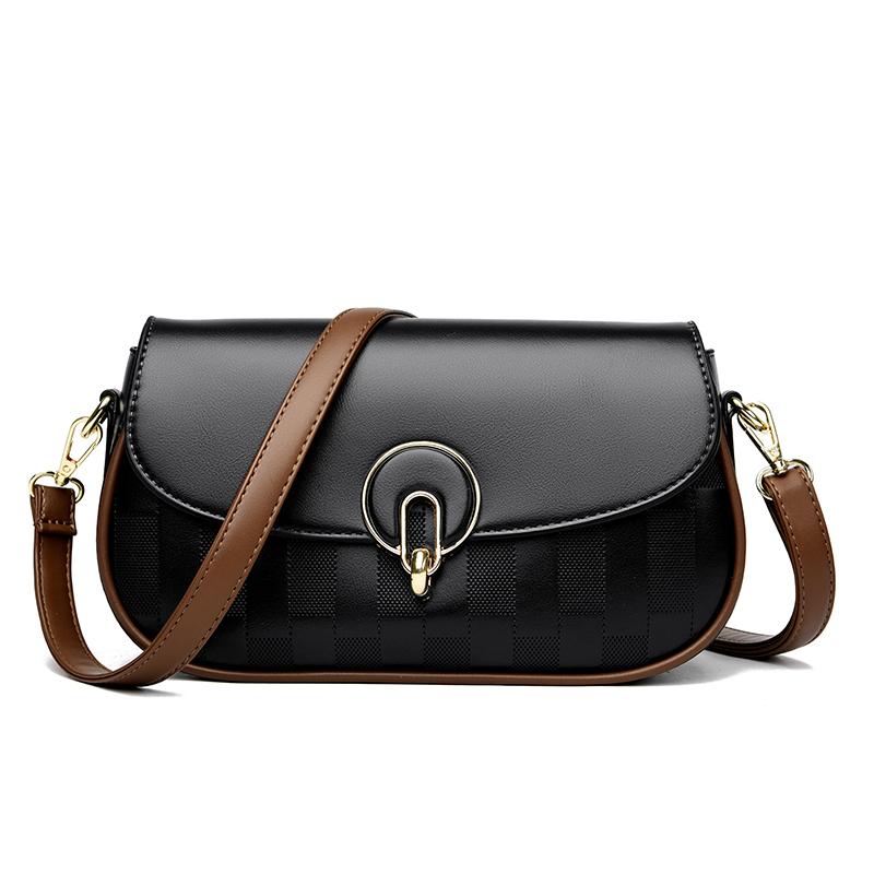 

Simple and Fashionable Shoulder Bag, Women s Retro Crossbody Bag, Casual Handbag Suitable for Daily Use, Shopping, Commuting 27 cm×8.5 cm×16 cm чёрный
