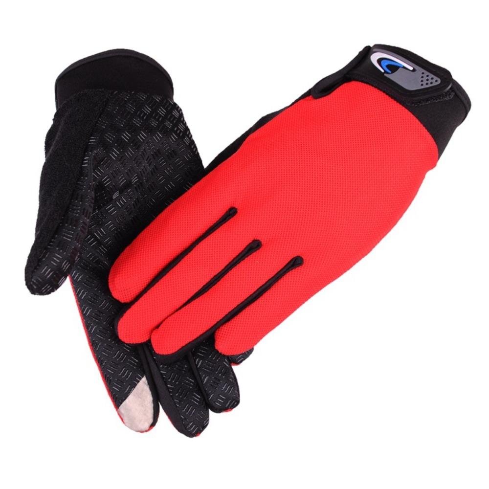 Spring and summer gloves outdoor sports cycling touch screen breathable non-slip sunscreen mesh bicycle fishing gloves