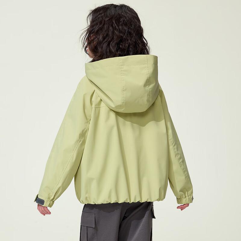 Mädchen Kapuzen-Winddichte Softshelljacke
