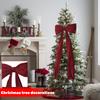 Christmas Giant Christmas Tree Suede Bow Christmas Ornament