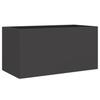 vidaXL Pflanzkübel Schwarz 62x30x29 cm Stahl