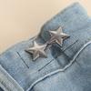 Pentagram Adjustable Waist Button for Pants Detachable Button Perfect Fit Jeans Buckle Waist Tightener Clothing Accessories