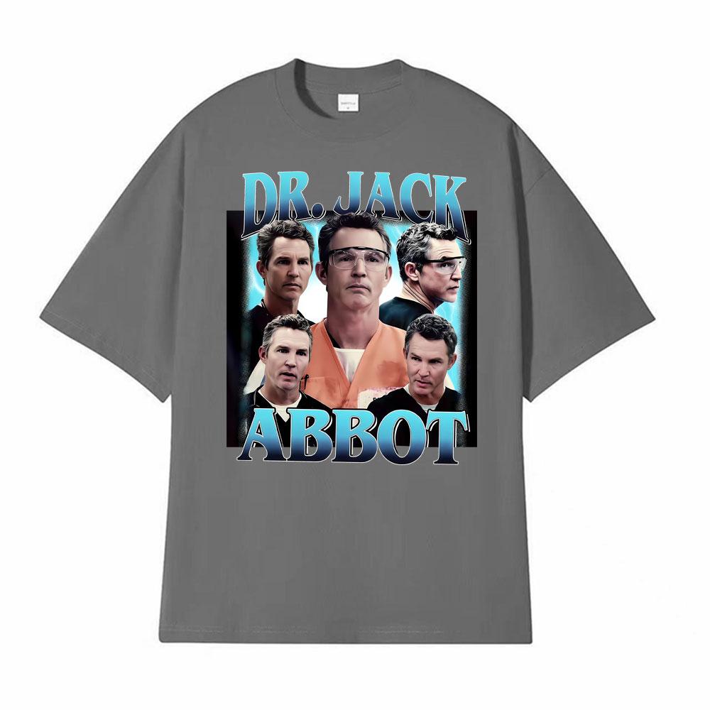 Dr Jack Abbott Blue Vintage 90s Graphic T Shirts Mens Clothing Summer Fashion Classic Tshirt Unisex Summer High Quality TShirt