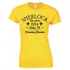 Sherlock Holmes 221b Baker St Consulting Detective Ladies Skinny Fit TShirt