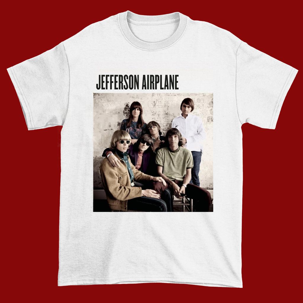 JEFFERSON AIRPLANE - THE 60'S White Cotton Shirt All Size BS2016