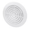Louver Round Air Vent 200mm White ABS Adjustable Wall Air Vent Cap for Bathroom Office Kitchen