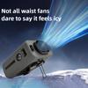 Ventilador de Cintura Portátil para Exteriores de 10000mAh Colgante para el Cuello Viento Fuerte con Batería Externa Iluminación LED para Emergencias Deportes Trabajo al Aire Libre