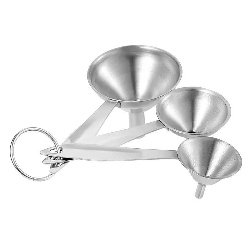 Abay Stainless Steel Funnel Set, 3-Piece